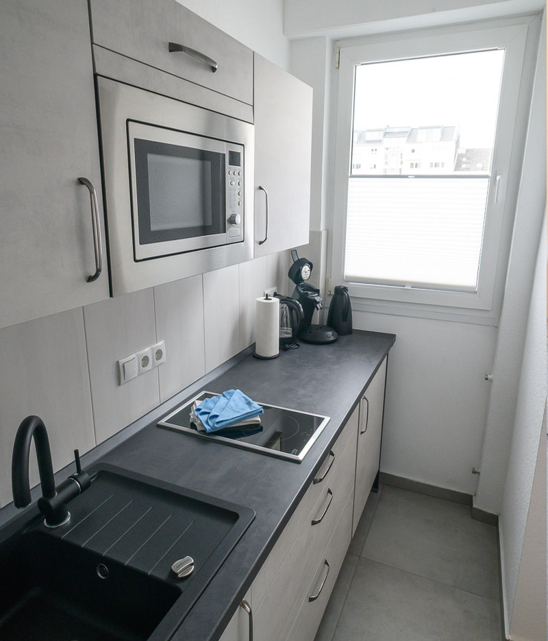 Küche im Apartment im Hotel Mietz in Bad Neuenahr